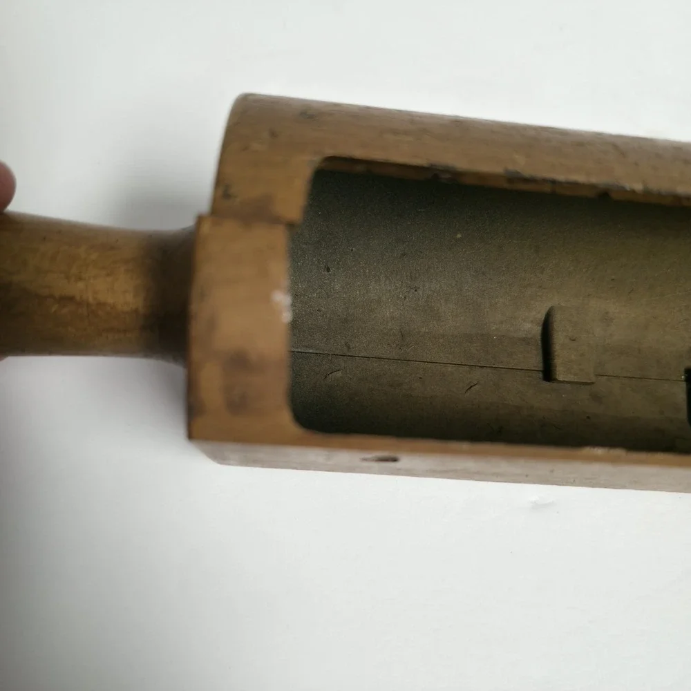 Vintage 1985 HOMCO Rolling Pin Wall Pocket Planter Kitchen Decor Faux Wood